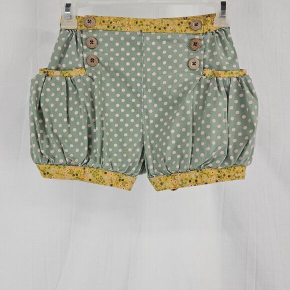Girls Matilda Jane Gaines Camp MJC Green Thumb Bubble Shorts Size 8 - Picture 2 of 7